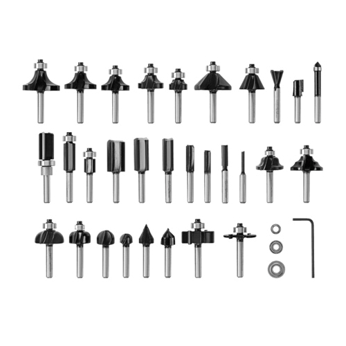 RBS030MBS Router Bit Set, 1/4 in Dia Shank