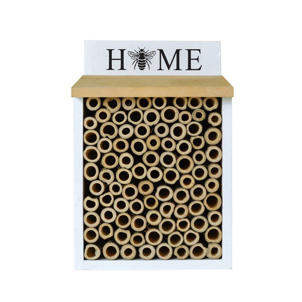 Nature's Way PWH8 Farmhouse Bee Home, 5 in W, 8-1/2 in H, Cedar, White - 2