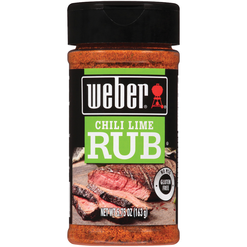 Weber 1150414 BBQ Rub, Chili Lime, 5.75 oz