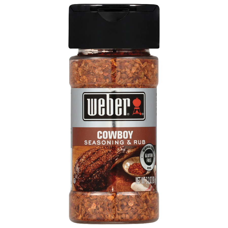 Weber 1130404 Cowboy Seasoning Rub, 3.2 oz