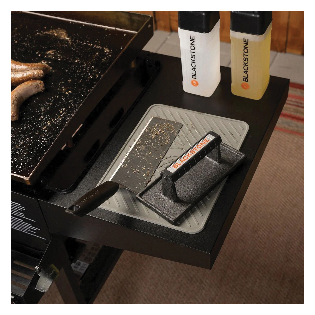 Large Spatula Mat, Blackstone, Silicone, Gray - 4