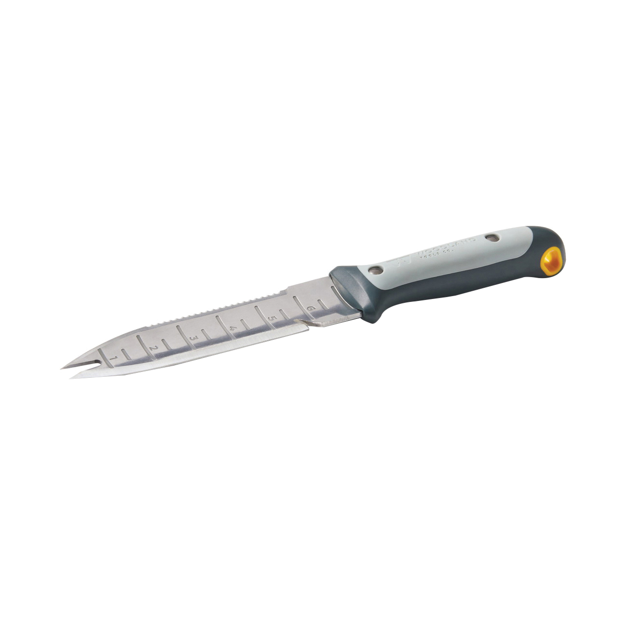 30-9010-100 Hori Hori Knife, 15 in OAL, Stainless Steel Blade, Serrated Edge Blade, Metal Handle