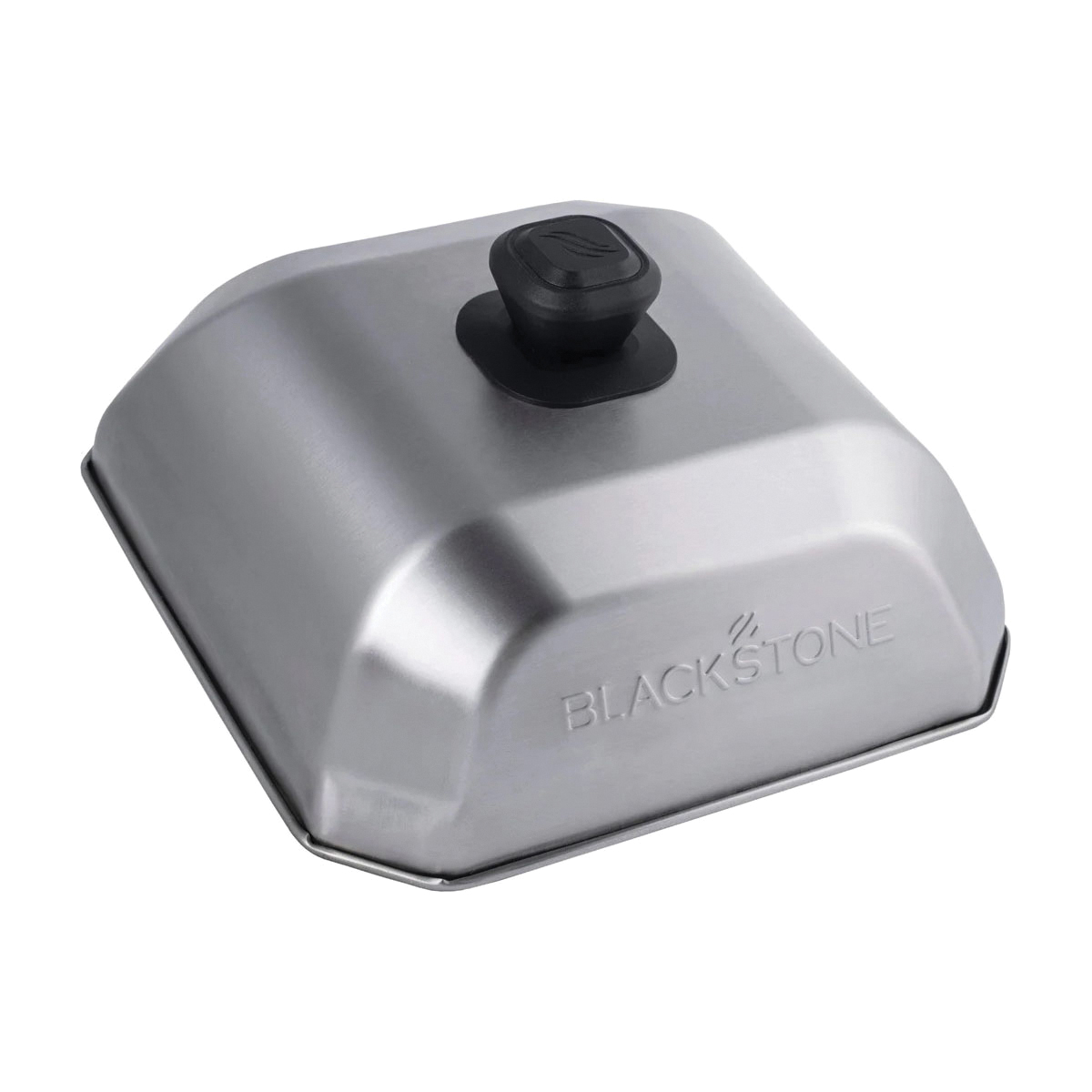5555 Square Basting Cover, Stainless Steel, Silicone Handle, 3 in L Handle, 10 in Long