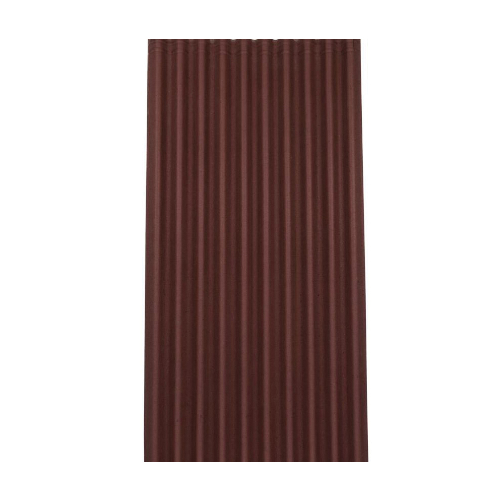 Premium Series 1153 Roof Panel, 79 in L, 38 in W, Corrugated Profile, 1/8 in Thick Material, Asphalt, Red