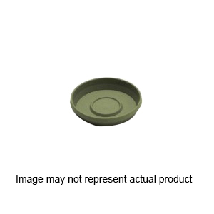 Terra STT0800 Plant Saucer, 7-1/2 in W, Round, Plastic, Black