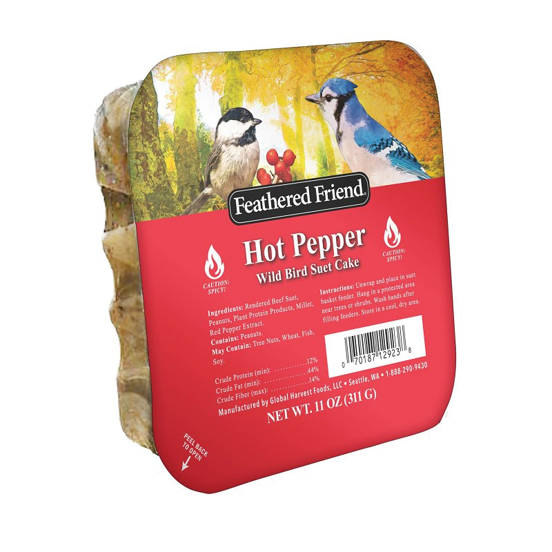 14377 Wild Bird Food, Suet, Hot Pepper, 11 oz