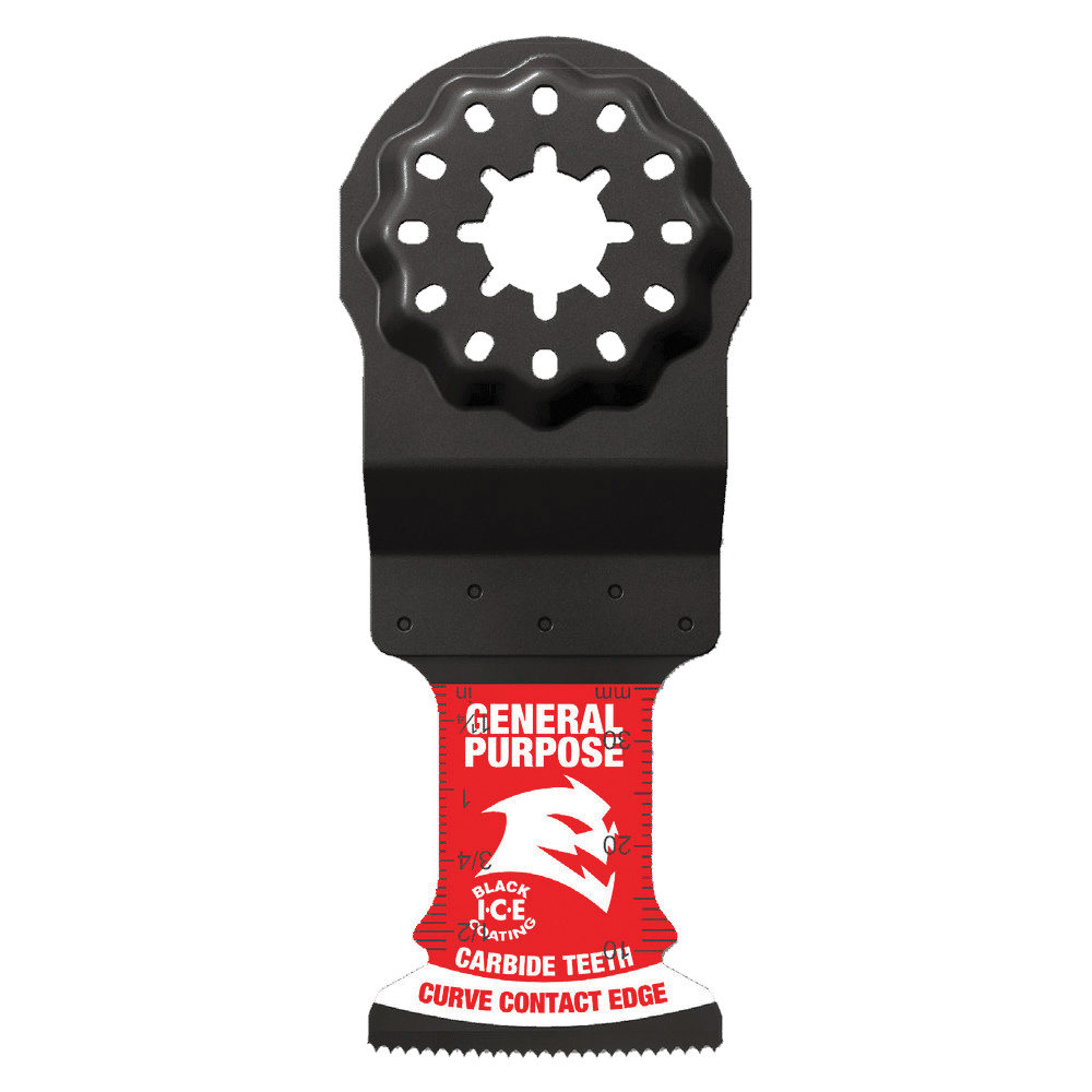 DOS125CGP10 Oscillating Blade, Carbide, 1-1/4 in, 1-1/2 in D Cutting, 10/PK