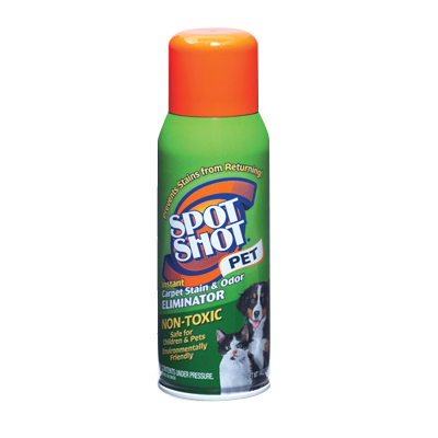 Spot Shot 9208 Pet Instant Carpet Stain and Odor Eliminator, Liquid, Pleasant, 14 oz Aerosol Can