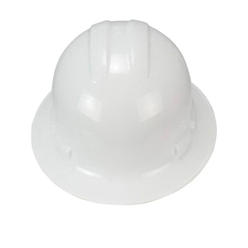 DeWALT DPG11FB-W Full Brim Hard Hat, One Size, 6-Point Suspension, Polyethylene Shell, White, Class: E, G - 2
