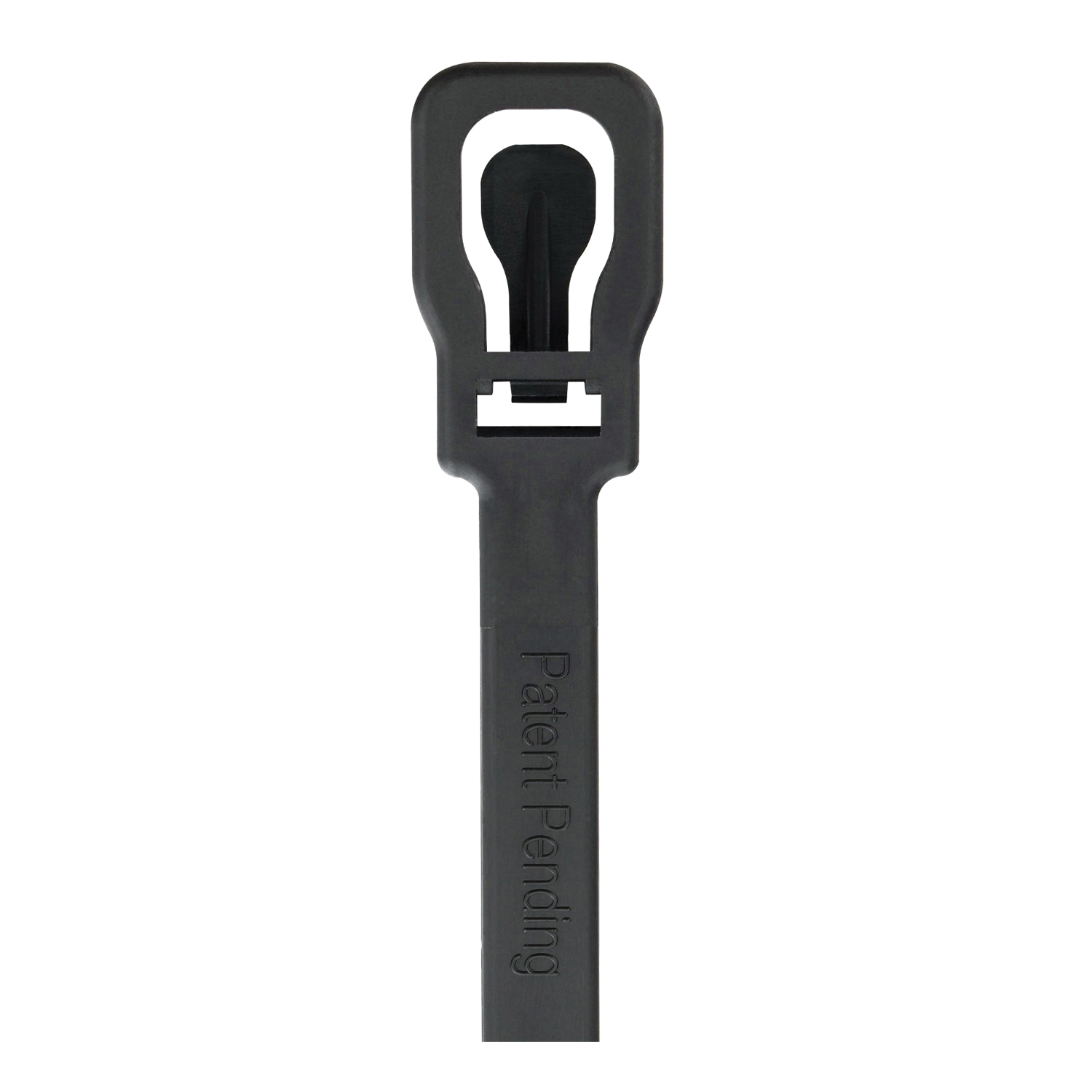 Cable Tie, Retyz, 1.49 in Max Bundle Dia, Pull Tab Release Locking, Nylon 6/6, UV Black, 20/PK - 4
