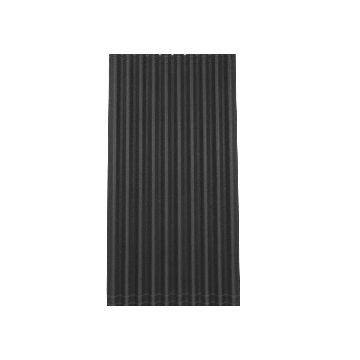 Premium Series 1156 Roof Panel, 79 in L, 38 in W, Corrugated Profile, 1/8 in Thick Material, Asphalt, Black