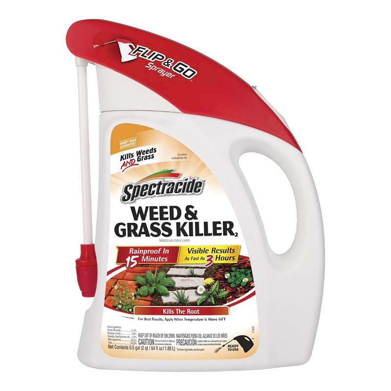 HG-97048 Ready-To-Use Weed and Grass Killer, Liquid, 64 oz