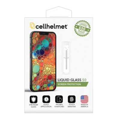 Petra cellhelmet Liquid Glass Series CHELLSPPHONE50 Screen Protector, Specifications: 0.02 oz Vial, Clear