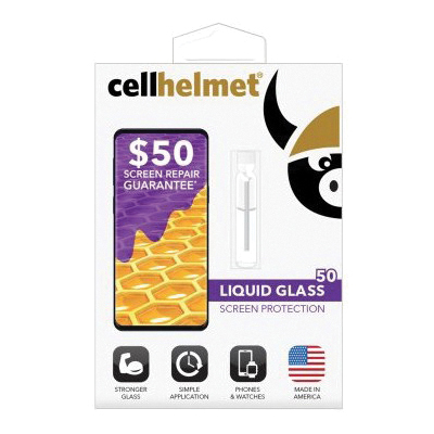 Petra cellhelmet Liquid Glass Series CHELLSPPHONE50 Screen Protector, Specifications: 0.02 oz Vial, Clear