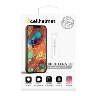 Petra cellhelmet Liquid Glass Series CHELLSPPHNE200 Screen Protector, Specifications: 0.02 oz Vial