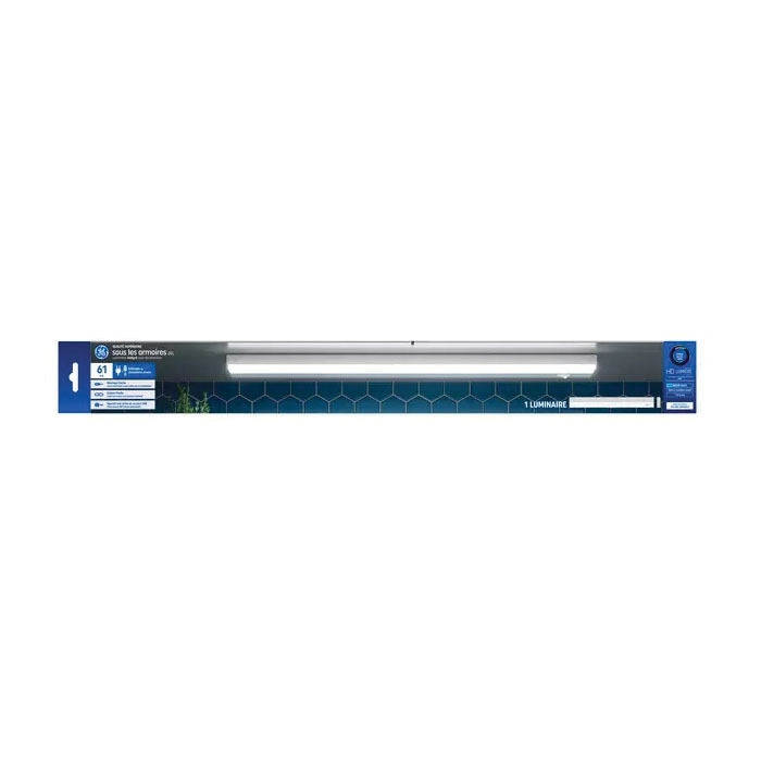 GE Reveal Series 93127784 Under-Cabinet Light Fixture, 120 V, 17 W, LED Lamp, 1110 Lumens, 2700 K Color Temp