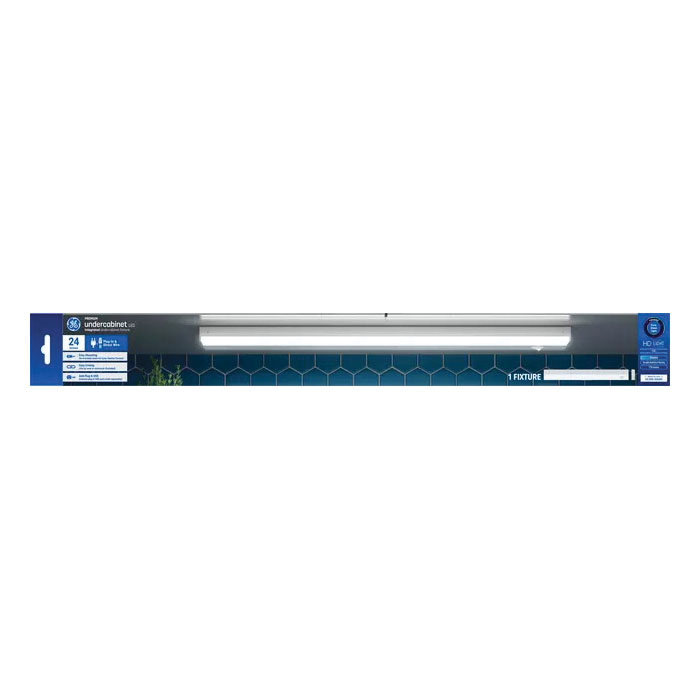 GE Reveal Series 93127784 Under-Cabinet Light Fixture, 120 V, 17 W, LED Lamp, 1110 Lumens, 2700 K Color Temp