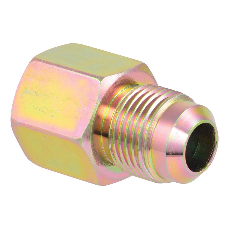 65728B Gas Adapter, 1/2 in, Flare x FIP, Steel, Zinc-Plated