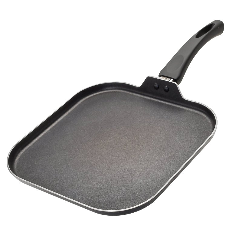 EEGY-3228 Non-Stick Griddle, Aluminum, Gray, Dishwasher Safe: Yes, Ergonomic Handle