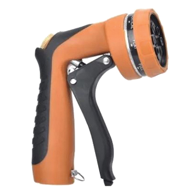 Green Thumb 20008 8-Pattern Front Trigger Hose Nozzle, Rubber