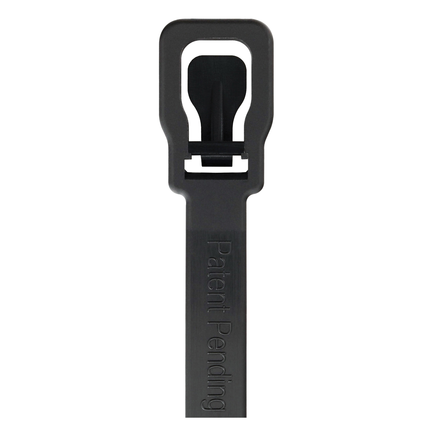 Cable Tie, Retyz, 3.93 in Max Bundle Dia, Pull Tab Release Locking, Nylon 6/6, UV Black - 4