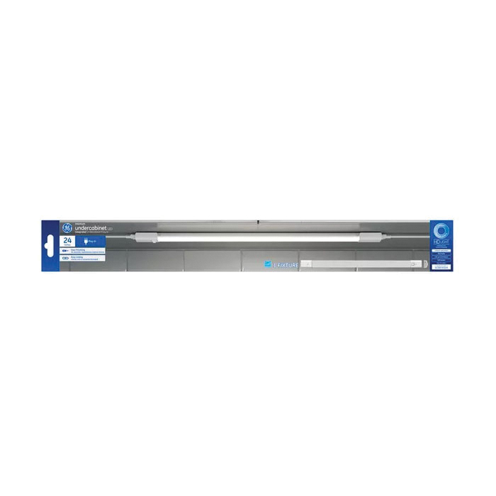 GE 93129102 Slim Under-Cabinet Light Fixture, 120 V, 12 W, LED Lamp, 1000 Lumens, 5000 K Color Temp