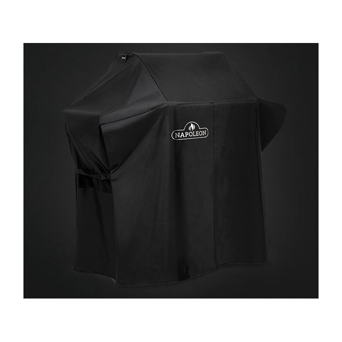 Grill Cover, Napoleon, 25 in W, 61 in D, 48 in H, Vinyl, Black - 2
