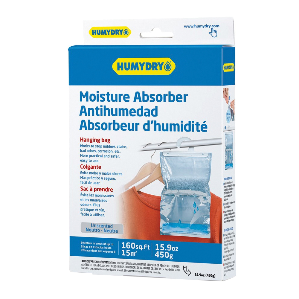 USA40600C12 Hanging Moisture Absorber, 15.9 oz, Bag, Pearls, Neutral, Unscented