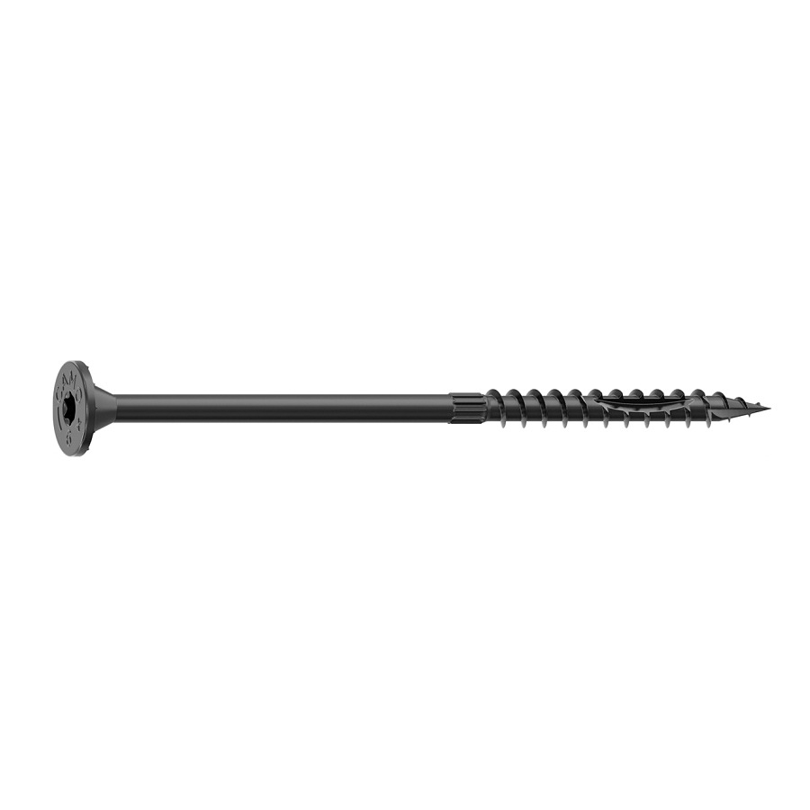 0366240 Structural Screw, 5/16 in Thread, 6 in L, Flat Head, Star Drive, Sharp Point, PROTECH Ultra 4 Coated, 10