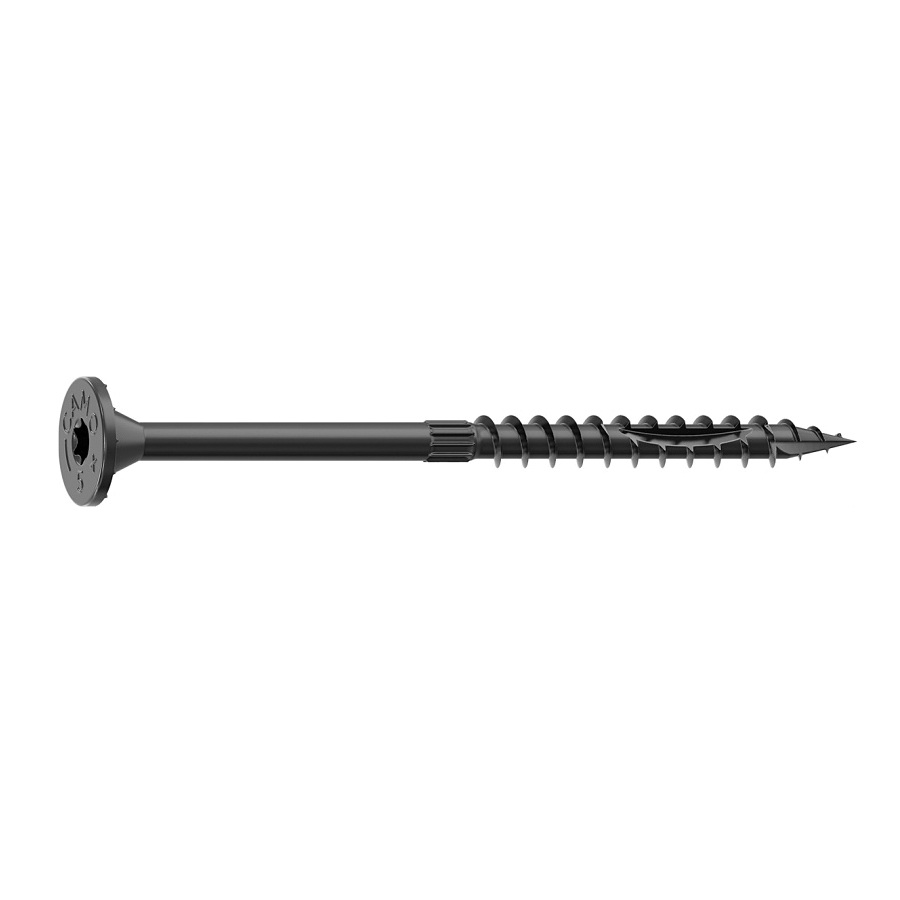 0366224 Structural Screw, 5/16 in Thread, 5 in L, Flat Head, Star Drive, Sharp Point, PROTECH Ultra 4 Coated, 50