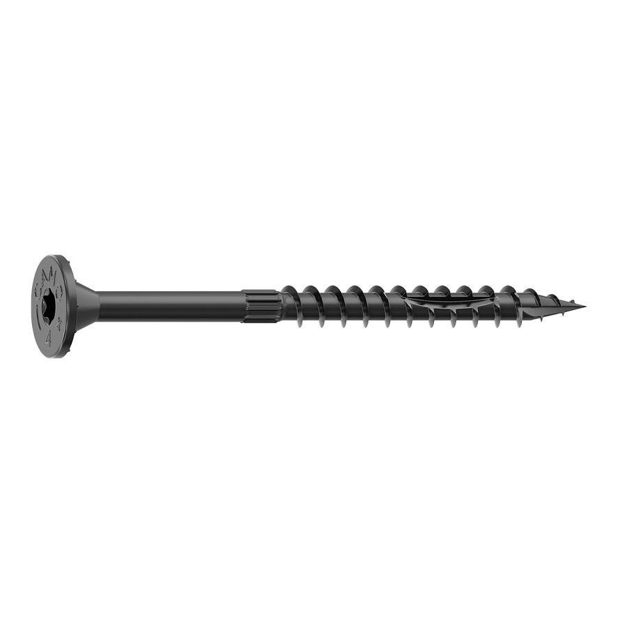 0366200 Structural Screw, 5/16 in Thread, 4 in L, Flat Head, Star Drive, Sharp Point, PROTECH Ultra 4 Coated, 10