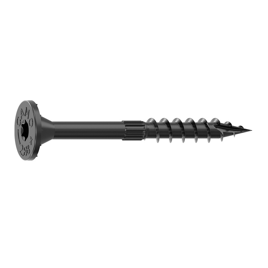 0366180 Structural Screw, 5/16 in Thread, 2-7/8 in L, Flat Head, Star Drive, Sharp Point, PROTECH Ultra 4 Coated