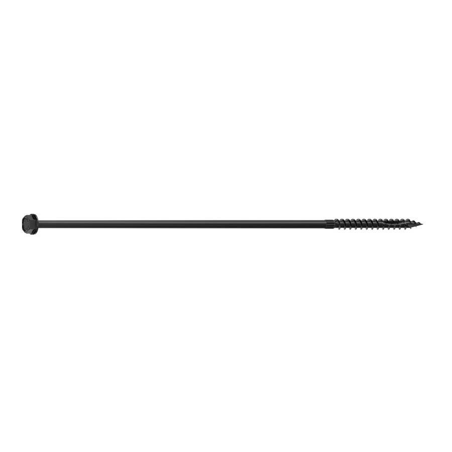 0365284 Structural Screw, 5/16 in Thread, 12 in L, Hex Head, Hex Drive, Sharp Point, PROTECH Ultra 4 Coated, 50