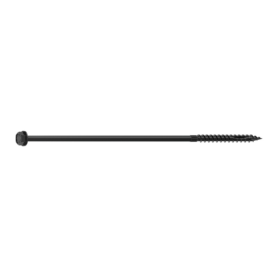 0365270 Structural Screw, 5/16 in Thread, 10 in L, Hex Head, Hex Drive, Sharp Point, PROTECH Ultra 4 Coated, 10