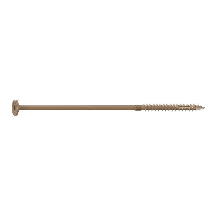 0360264 Structural Screw, 1/4 in Thread, 8 in L, Flat Head, Star Drive, Sharp Point, PROTECH Ultra 4 Coated, 50