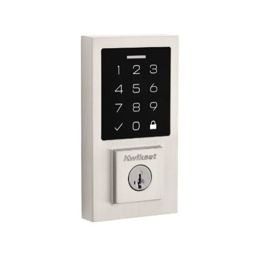 270 Series 9270 CNT 15 SMT RBP Smartcode Deadbolt, 2 Grade, Keyed One-Side Key, Satin Nickel, KW1 Keyway