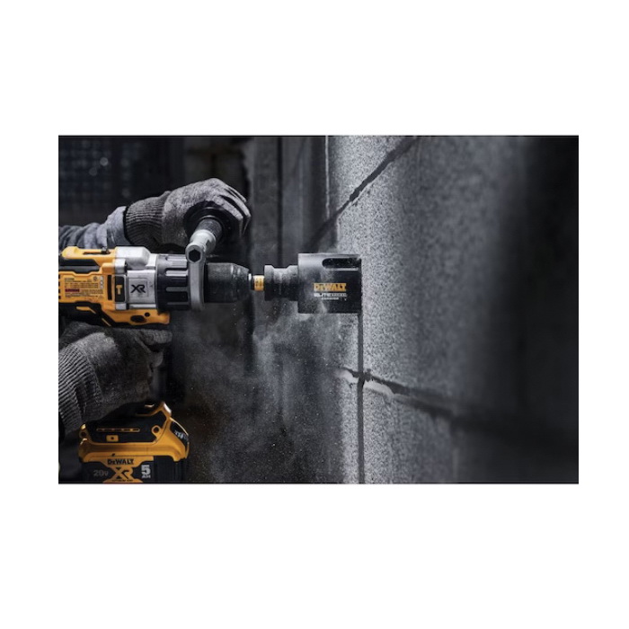 DEWALT ELITE Series DAH42916 Hole Saw, 2-9/16 in Dia, 2-7/16 in D Cutting, 5/8 in Arbor, Carbide Cutting Edge