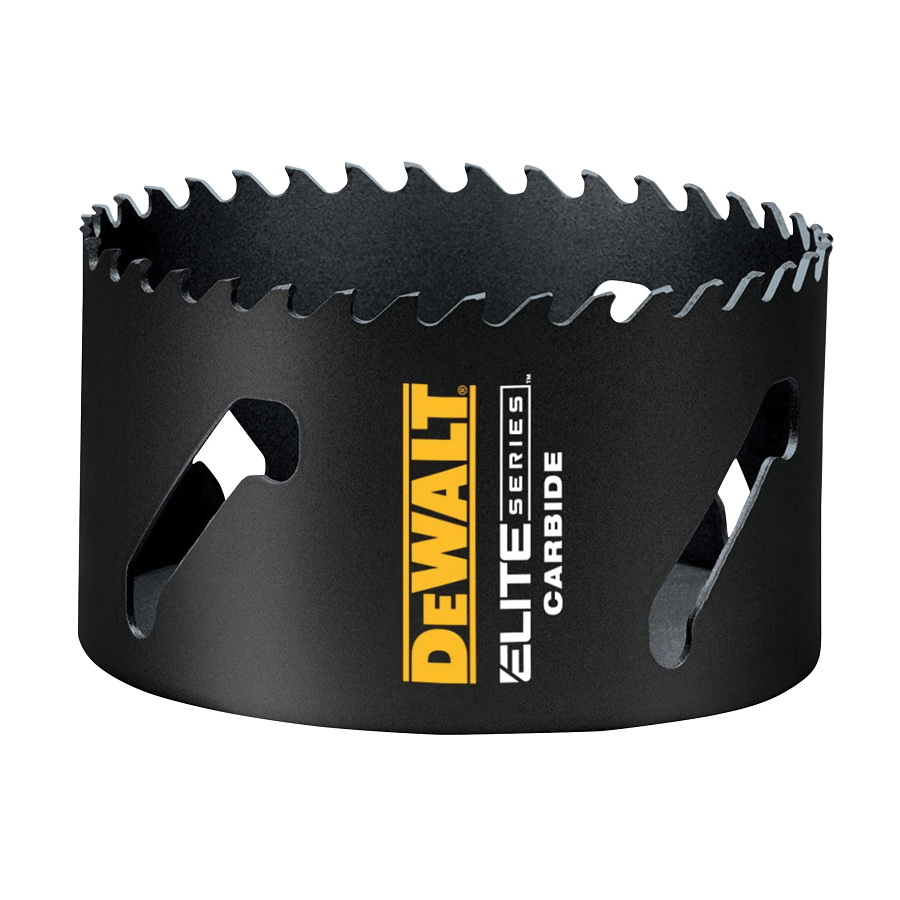 ELITE Series DAH34 Hole Saw, 4 in Dia, 1-3/4 in D Cutting, 1/2 in Arbor, 3 TPI, Carbide Cutting Edge