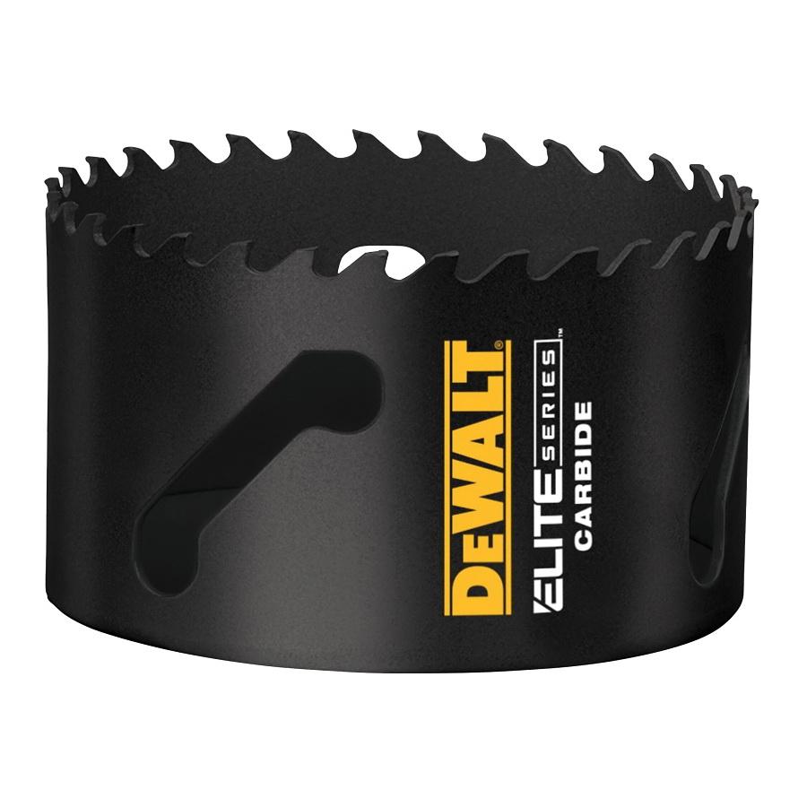 ELITE Series DAH3312 Hole Saw, 3-1/2 in Dia, 1-3/4 in D Cutting, 1/2 in Arbor, 3 TPI, Carbide Cutting Edge