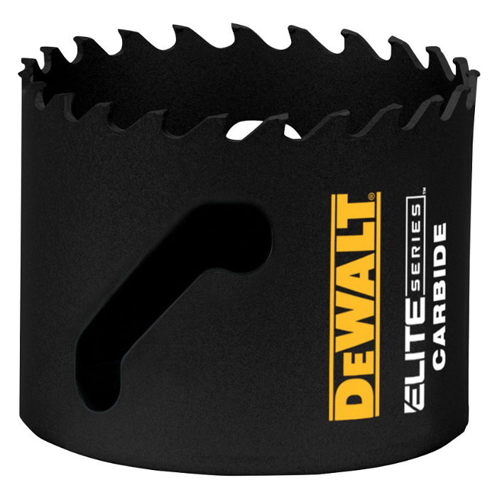 ELITE Series DAH3214 Hole Saw, 2-1/4 in Dia, 1-3/4 in D Cutting, 1/2 in Arbor, 3 TPI, Carbide Cutting Edge