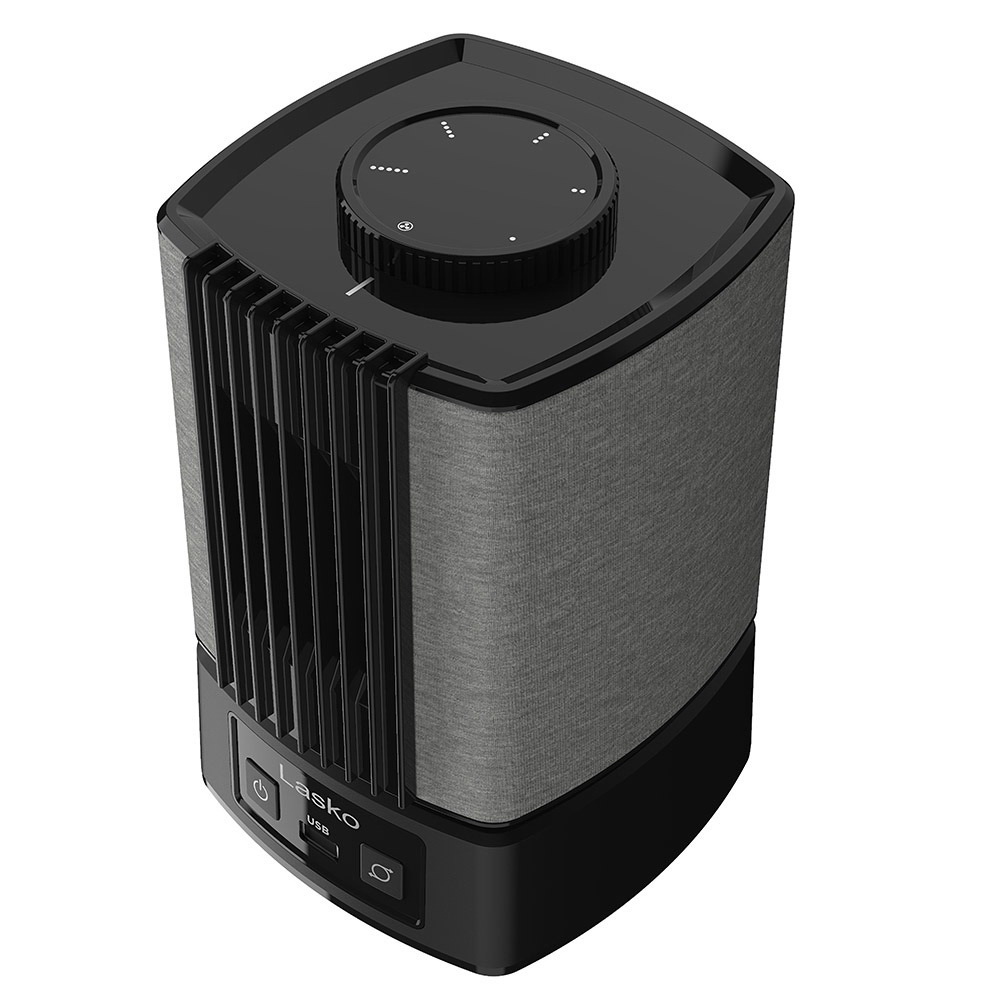 Lasko SlumberBreeze SB100 Personal Fan with White Noise, 2-Speed, Black - 2