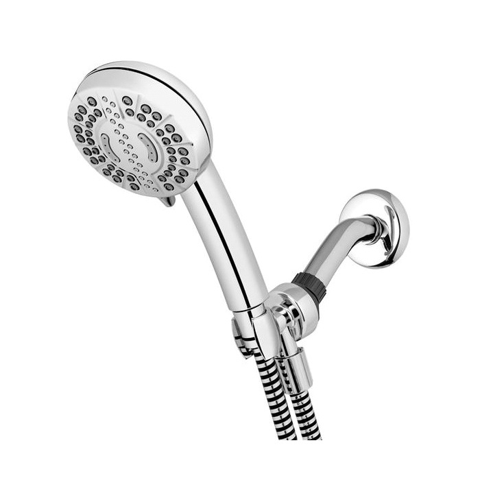 PowerPulse Series XPC-763E Handheld Shower Head, 10-1/4 in H x 4 in W x 6 in D Dimensions, 1.8 gpm, Chrome