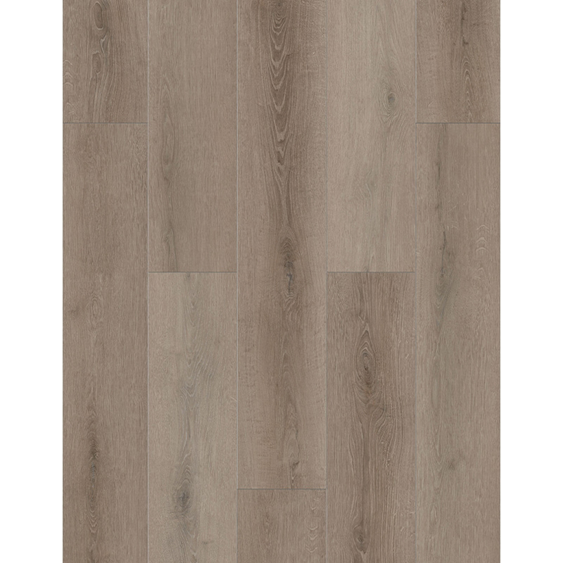 Bambino Series BB-VI Flooring Plank, 4 ft L, 7 in W, 23.64 SQ FT, Painted Bevel Edge, Embossed Pattern, SPC, Coffee Feather, 10 Each