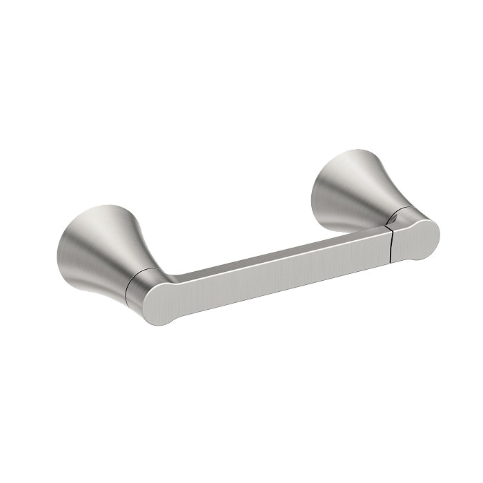 Mikah Series Y0708BN Paper Holder, Zinc, Brushed Nickel, Wall Mounting