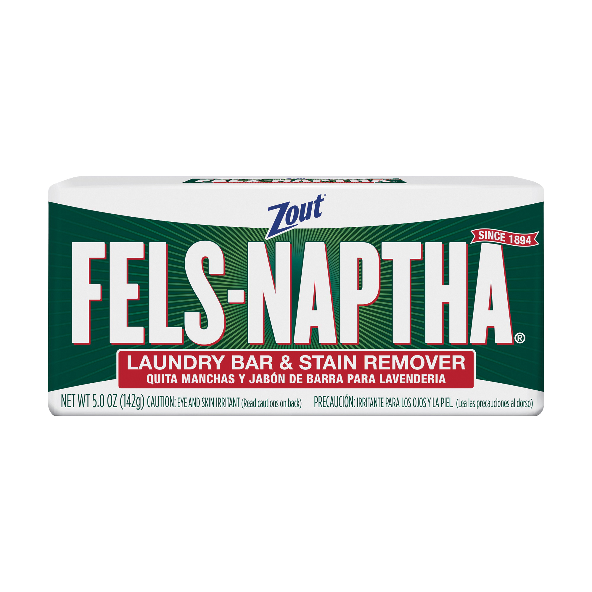 Fels-Naptha 1975025 Laundry Bar and Stain Remover, 5 oz, Wrapped, Bar, Scented, Yellow