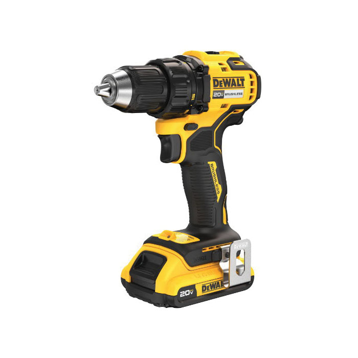DEWALT DCD793D1 Drill Driver Kit, Battery Included, 20 V, 2 Ah, 1/2 in Chuck, Keyless Chuck