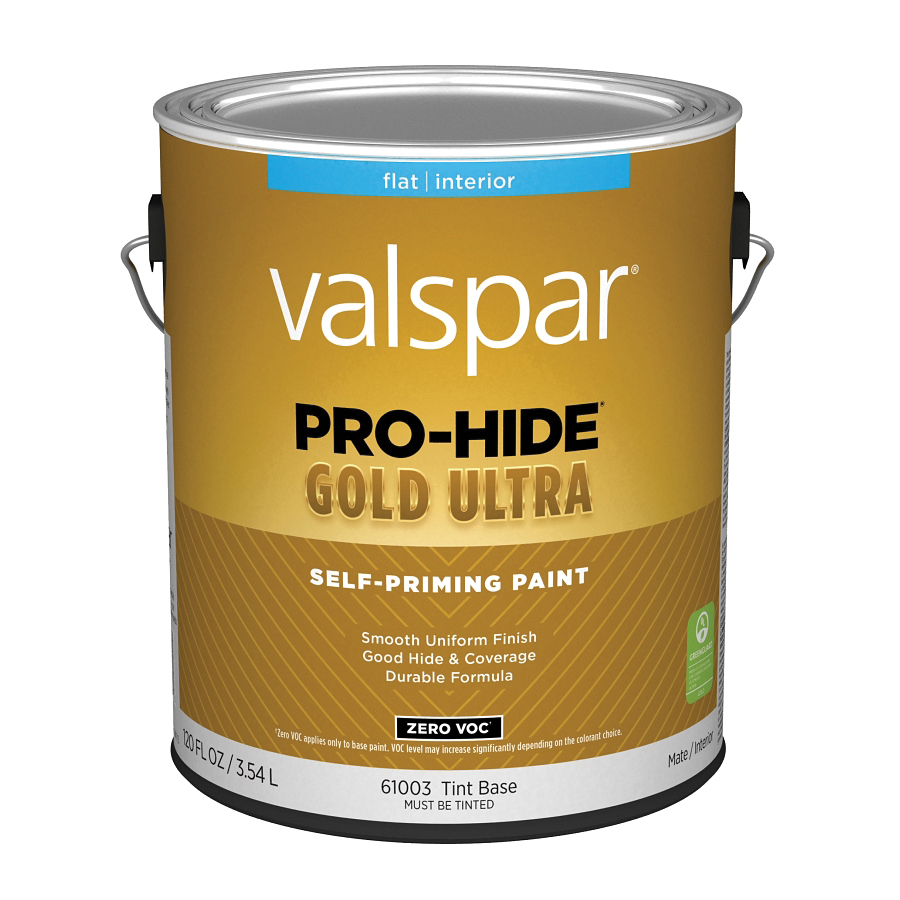 6100 Series 028.0061003.007 Interior Self-Priming Paint, Tint, Flat, White, 1 gal Plastic Can