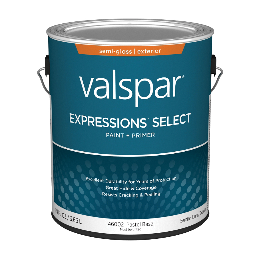 4600 Series 028.0046002.007 Exterior Paint, Pastel, Semi-Gloss, White, 1 gal Plastic Can