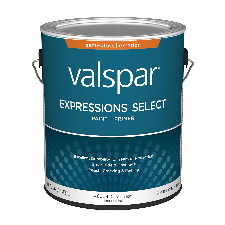 4600 Series 028.0046004.007 Exterior Paint, Water, Semi-Gloss, Clear, 1 gal Plastic Can