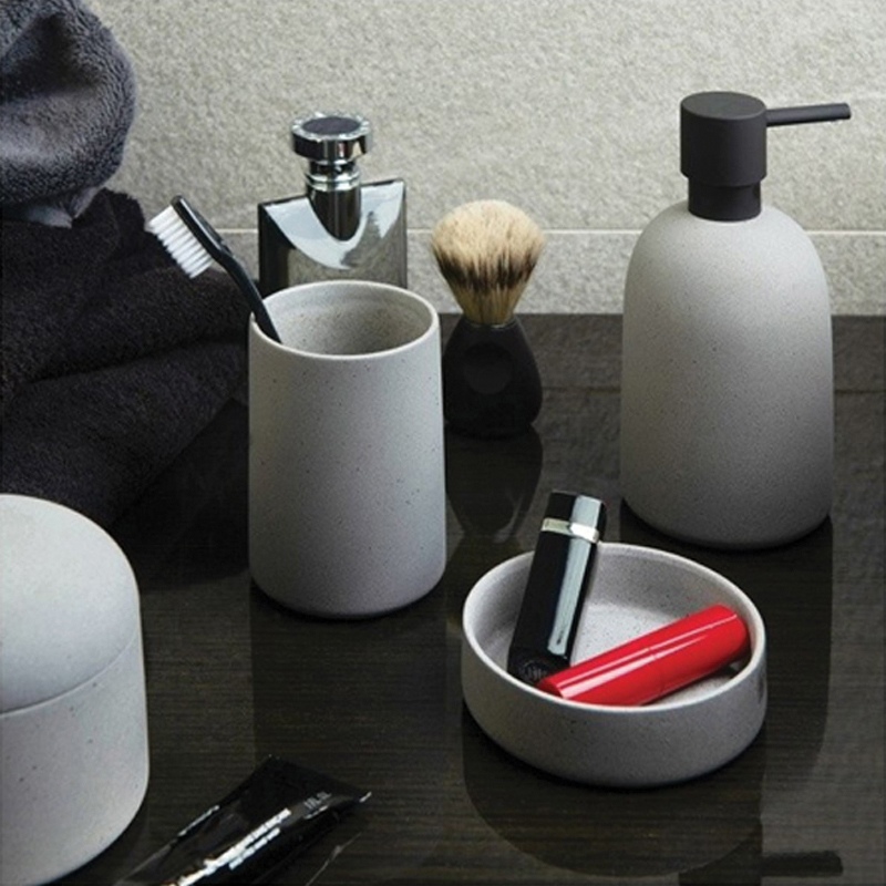 Spirella GEMMA 10.20318 Tumbler Holder, Ceramic, Gray - 2